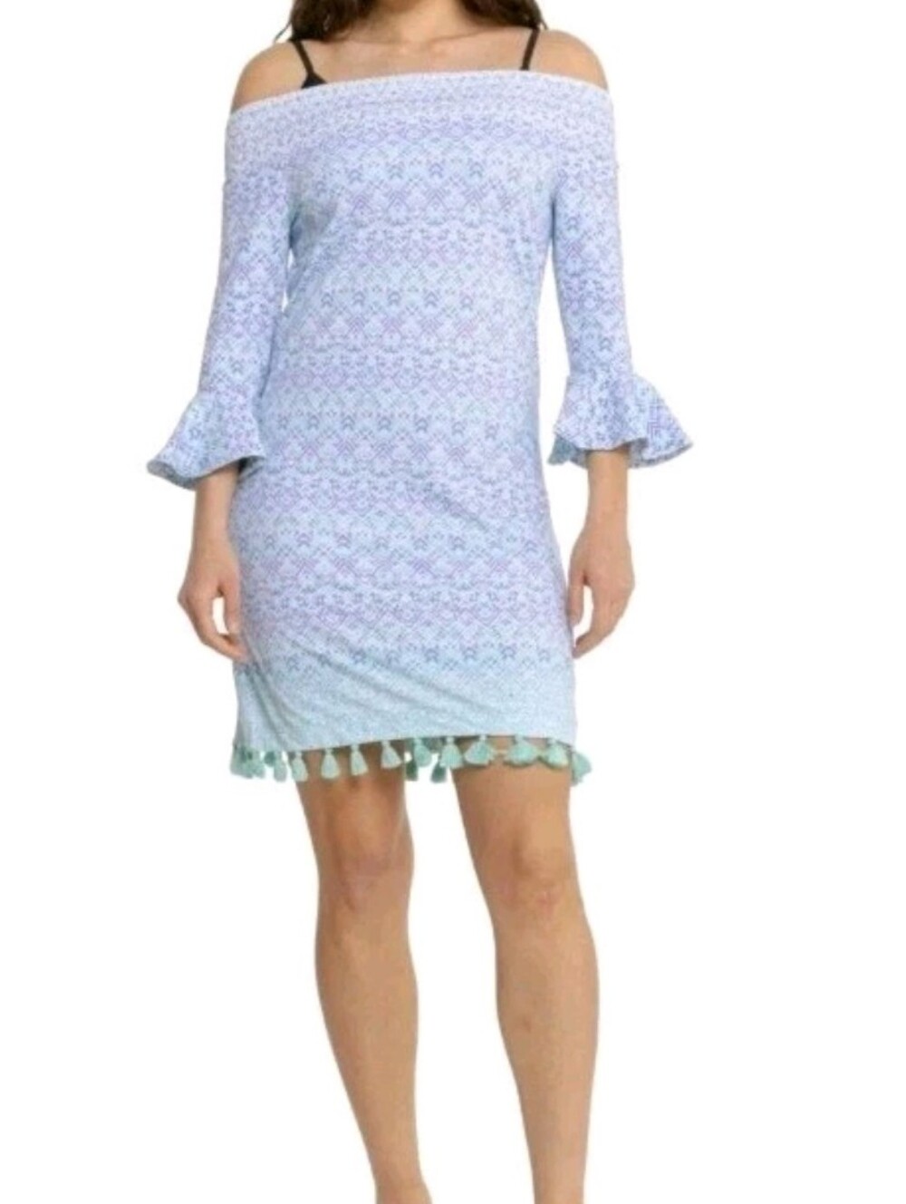 CABANA LIFE   Smocked Off-the-Shoulder Cover-Up Dress X- Large